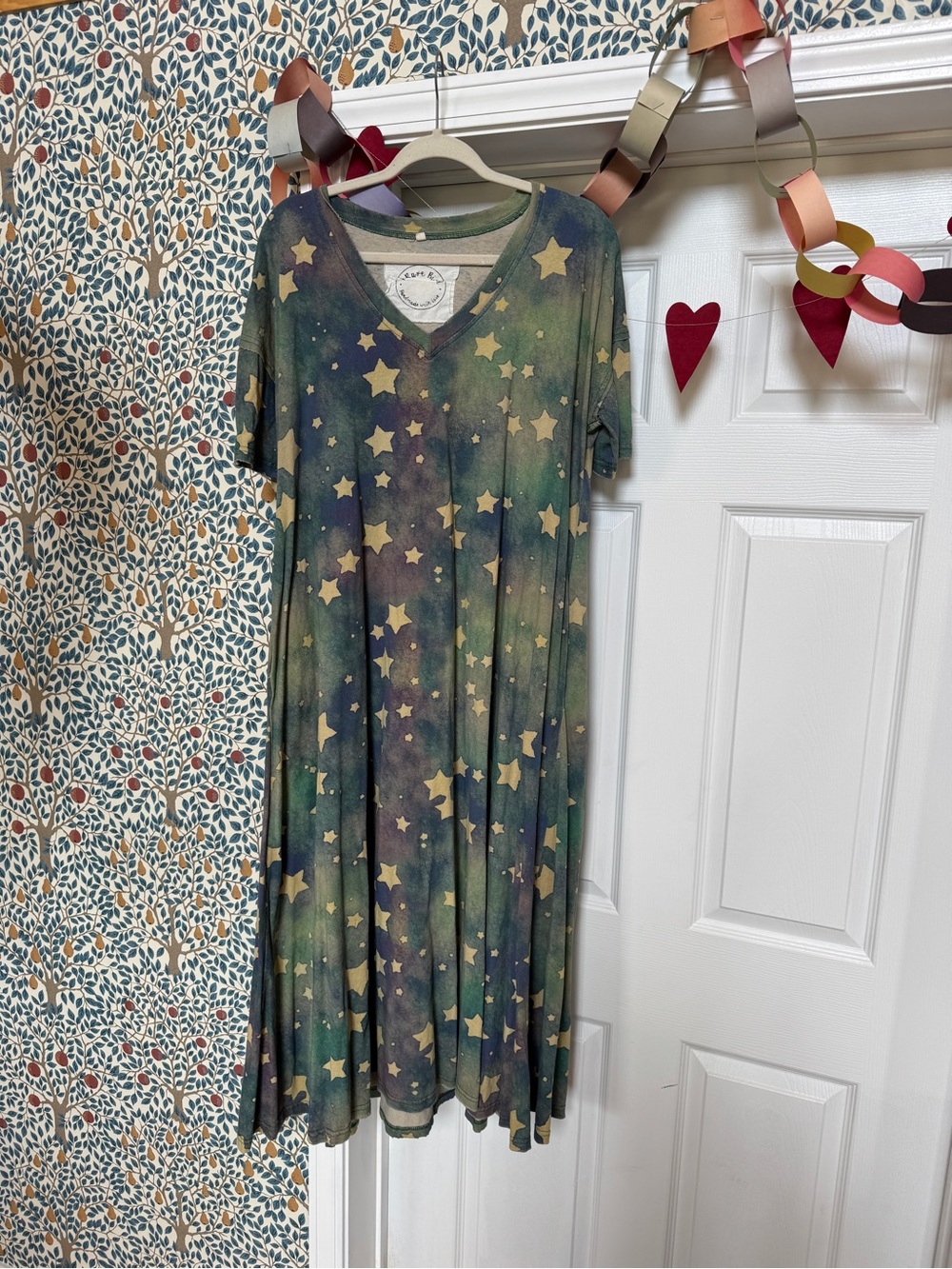 Star Print t shirt dress